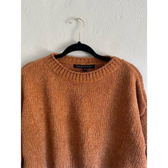 Anthropologie English Factory Woman Cropped Knit Metallic Sweater , Siz… - Picture 5 of 11
